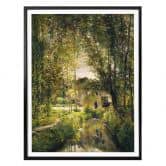 Poster Daubigny - Landschaft mit Sonnenlicht 