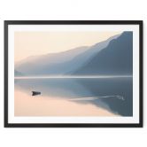 Poster Davidsson - See und Berge in malerischer Harmonie 