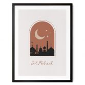 Poster Eid Mubarak bei Nacht 