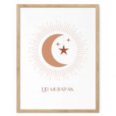 Poster Eid Mubarak Mondsichel 