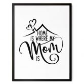 Poster Home is where my mom is 