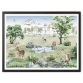 Poster Kikki Belle - Wald der Rehe 
