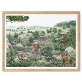 Poster Kikki Belle - balade en forêt 