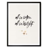 Poster Kubistika - All is calm all is bright 