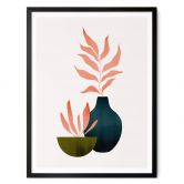 Poster Kubistika - Herbstliche Pflanzen 