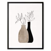 Poster Kubistika - Minimalistische Pflanzen - aus der Cosy Kollektion 