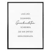 Poster Lass uns Geschichten schreiben 