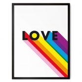 Poster LGBTQIA+ Love Regenbogen 