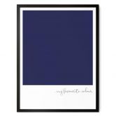 Poster My favourite colour - dark blue 