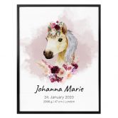 Personalisiertes Poster Pony 