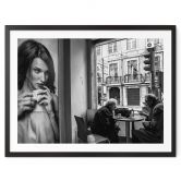 Poster Sarmento - Un tête-à-tête au café 