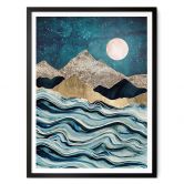 Poster SpaceFrog Designs - Bleu Indigo 