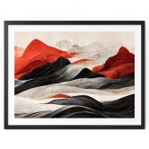 Plakat Treechild - Red Mountains in Japan 