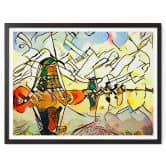 Poster Zamart - Kandinsky trifft Niederlande Windmühlen 