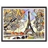 Poster Zamart - Kandinsky trifft Paris Eifelturm 