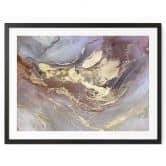 Poster Edle Strukturen in Gold und Violett - Shelest 