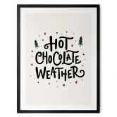 Spruchposter Winter - Hot Chocolate Christmas Print - Soley 