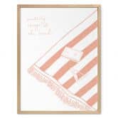 Poster Nostalgie de la plage et de la mer - Soley 