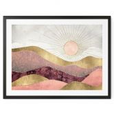 Poster SpaceFrog Designs - Rosa Sonne 