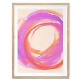 Poster Farbrausch im Kreis - Treechild 
