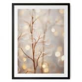Poster Filigrane Blätter Beige - Treechild 