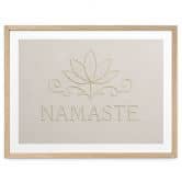 Poster Namaste mit Lotus - Treechild 