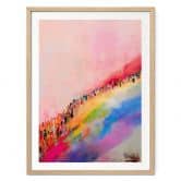 Poster Arc-en-ciel au-dessus de la ville - Treechild 