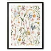 Poster Lenteweide met vlinders - UN Designs 