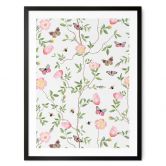 Poster Rosa Christrosen im Frühling - UN Designs 