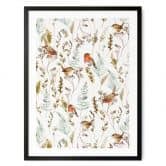 Poster Spatzen und Rotkehlchen - UN Designs 