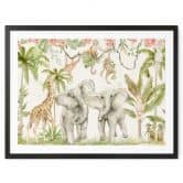 Plakat Dyr i den tropiske jungle - UN Designs 