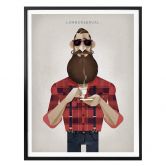 Poster Braun - Lumbersexual 