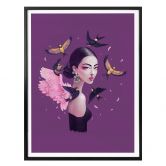 Poster Korenkova - Boho Girl 1 lila 