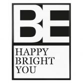 Plakat - Be happy be you 