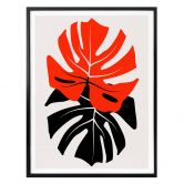 Poster Kubistika - Monstera Duett 