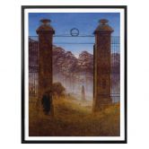 Poster Friedrich - Der Friedhof 