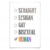 Poster Be human 
