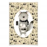 Poster Loske - Wolf met camera 