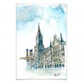 Poster Bleichner - Münchener Rathaus 