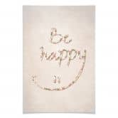 Poster Be happy 