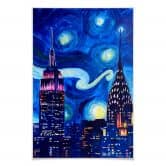Poster Bleichner - New York bei Nacht 