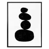 Poster Nouveauprints - Pebbles 3 black 