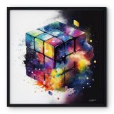 Poster Heine - Magischer Zauberwürfel - Rubik's Cube - Quadratisch 