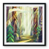 Poster Enchanted forest in the light - DigitalArtsi 