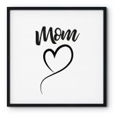 Poster Mom Herz - Quadratisch 