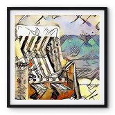 Poster Zamart - Kandinsky trifft Warnemünde - Quadratisch 