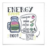 Poster Energy Boost - vierkant 