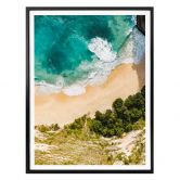 Poster Colombo -Plage vue d’en haut - Portrait 