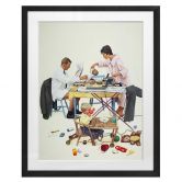 Fine Art Poster mit Passepartout - Kurt Ard - Hier brennt was an... (1960) 