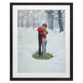 Fine Art Poster mit Passepartout Schmelzende Liebe (1972) - Kurt Ard 
